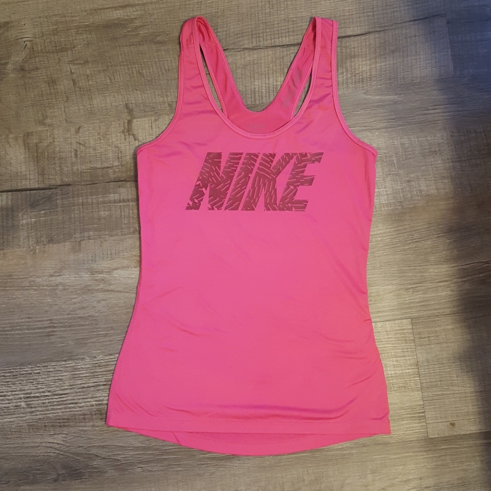 Nike pro pink racerback tank